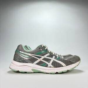 ASICS Gel Contend 3 Gray Aqua Athletic Running Shoes T5G5Q Women's Size 8.5 D